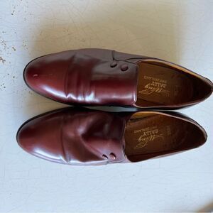 Bally wing Switzerland Michel Oxblood color loafers
